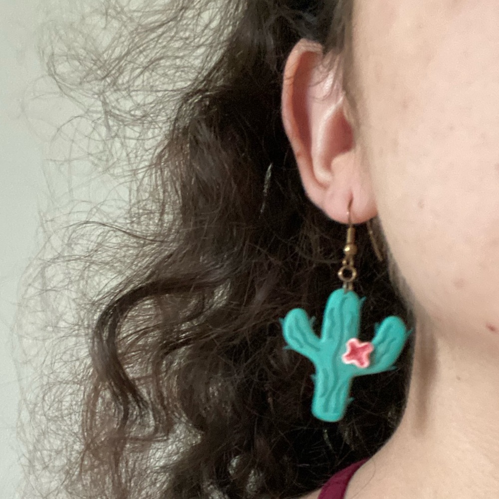 VINTAGE 🌵 Cactus Flower Earrings